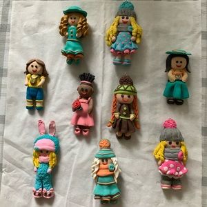 Handmade Polymer Clay Dolls